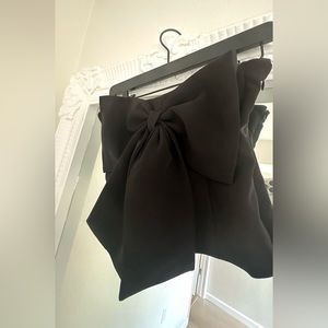 NWT NBD Black Bow Tube Top XS